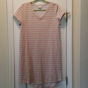 Striped t shirt dress